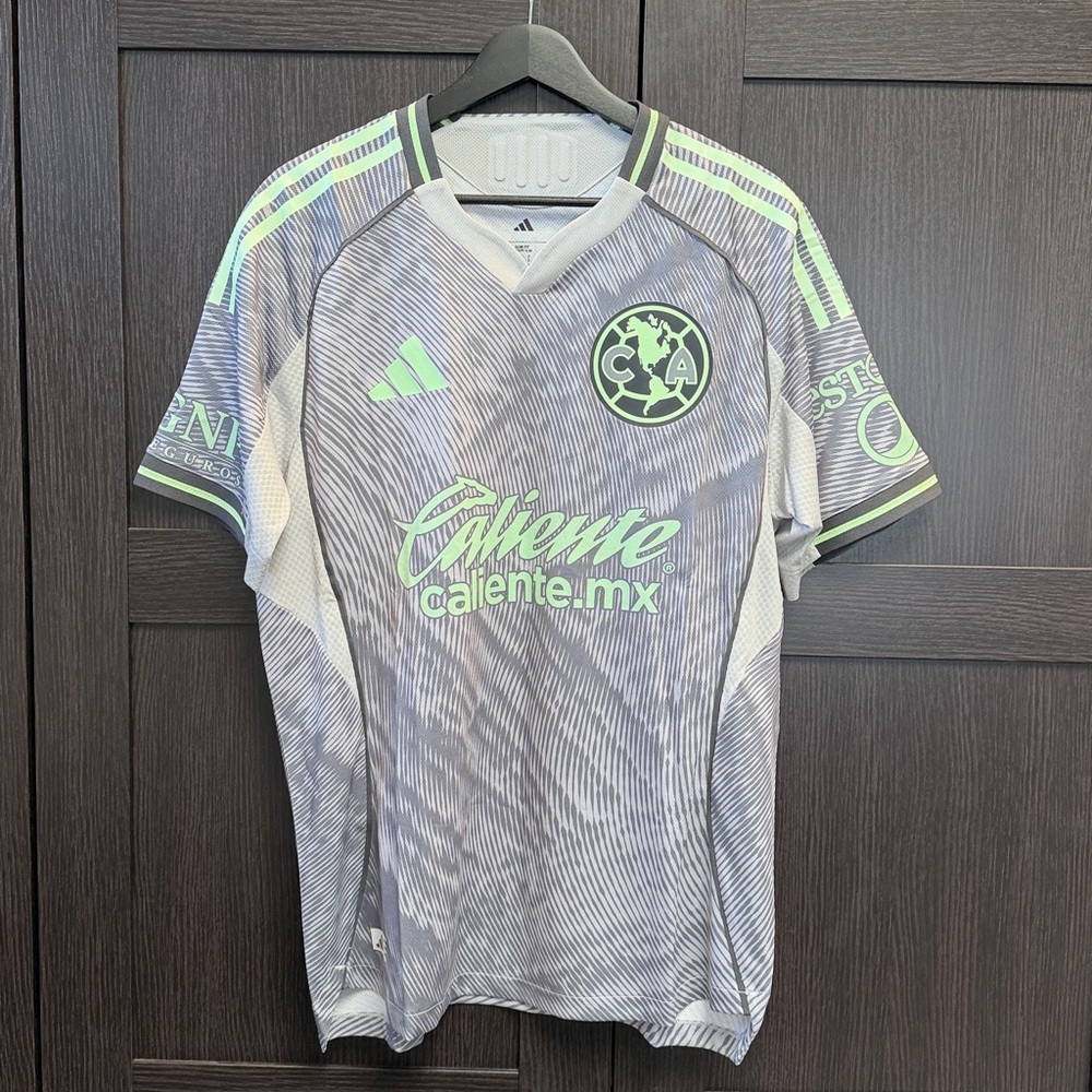 Club America adidas 2025 Third On Field Authentic Jersey - Gray